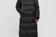 Пуховик женский Wladimir HM18 длинный чёрный