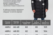 Зимняя мужская куртка WladiMir 3305 длинная чёрная