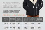 Зимняя женская куртка Wladimir 2508 чёрная короткая