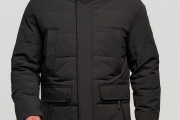 Пуховик мужской WladiMir   4590  чёрный  прямой