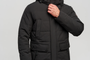 Пуховик мужской WladiMir   4590  чёрный  прямой