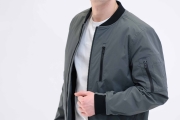 Демисезонная мужская куртка Talifeck 50968 серая короткая