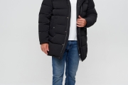 Зимняя куртка  WladiMir 5551 чёрная длинная