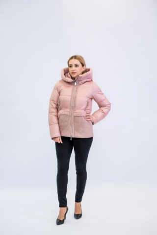 Зимняя куртка Evacana 1034 Розовая