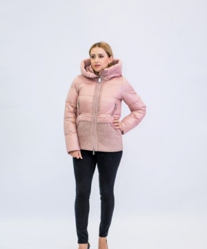Зимняя куртка Evacana 1034 Розовая